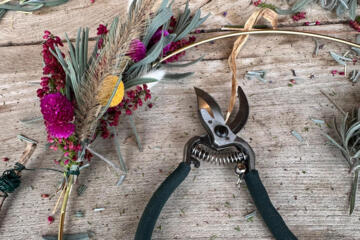 Blumenkränze binden im Chiemgau