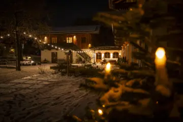 Winterstimmung auf dem Ferienhof am Chiemsee